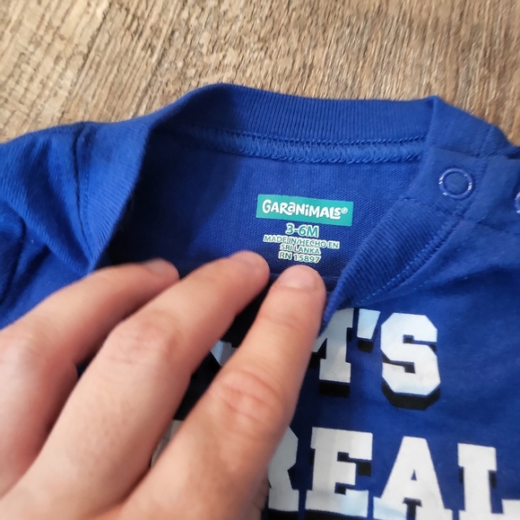 3/$12 NWT Baby Boy Mom's The Real Boss Onesie Size 3-6M Blue Snap Onesie - Picture 4 of 7